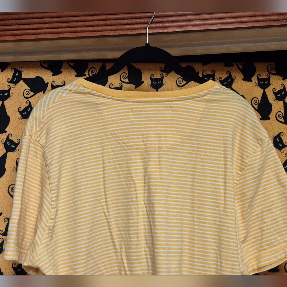 Zipcode Yellow Striped Top - Picture 4 of 7